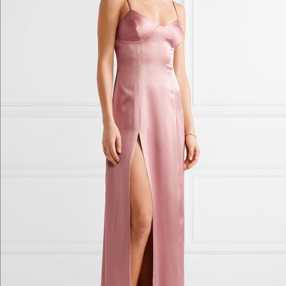 COPY - REVOLVE Pink Silk Gown - Picture 4 of 11